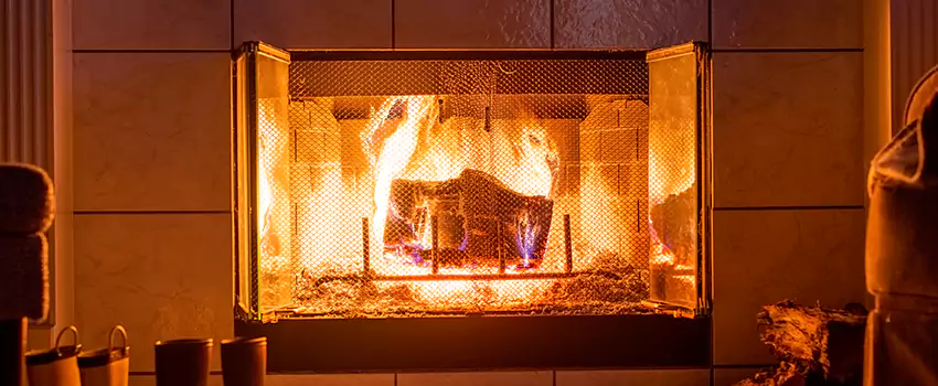 Mendota Hearth Landscape Fireplace Installation in Dover, Delaware