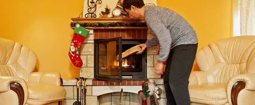 Rusted Metal Fireplace Restoration in Dover, Delaware